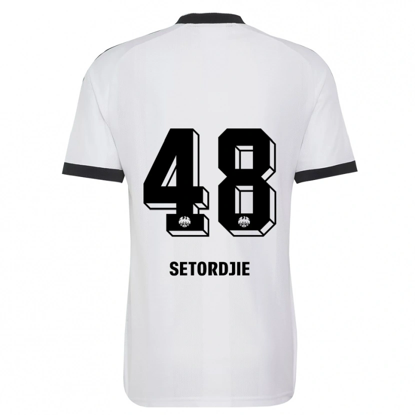 Danxen Homem Camisola Lawrence Setordjie #48 Branco Preto Alternativa 2026/27 Camisa