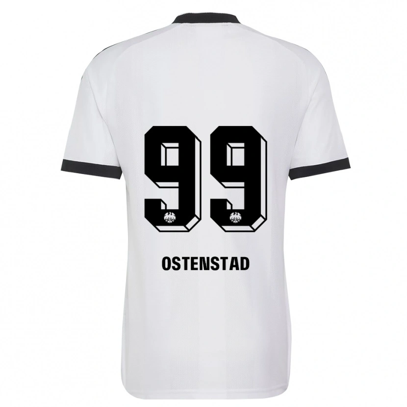 Danxen Homem Camisola Marthine Østenstad #99 Branco Preto Alternativa 2026/27 Camisa