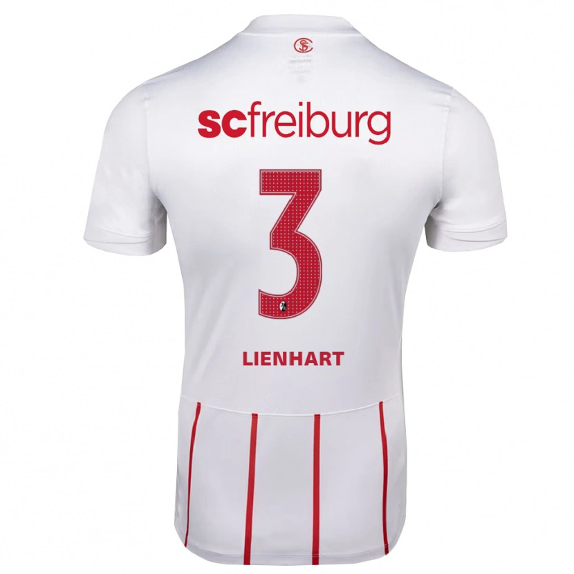 Danxen Homem Camisola Philipp Lienhart #3 Branco Vermelho Amarelo Alternativa 2026/27 Camisa