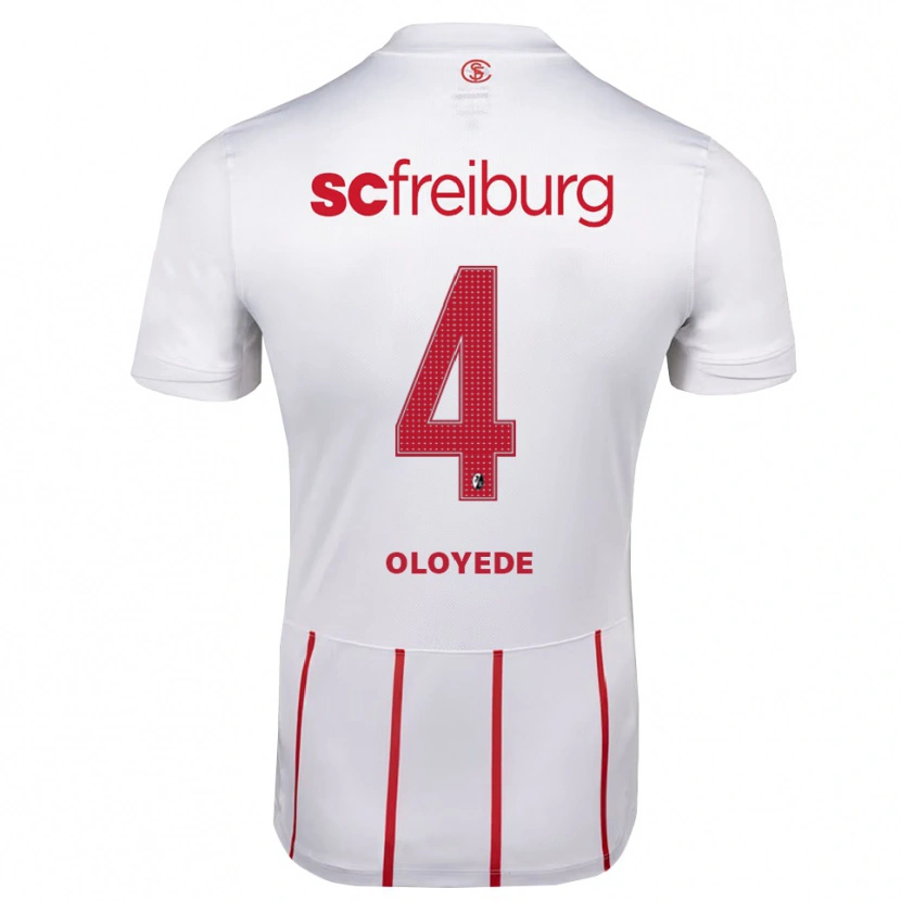 Danxen Homem Camisola Sebastian Oloyede #4 Branco Vermelho Amarelo Alternativa 2026/27 Camisa