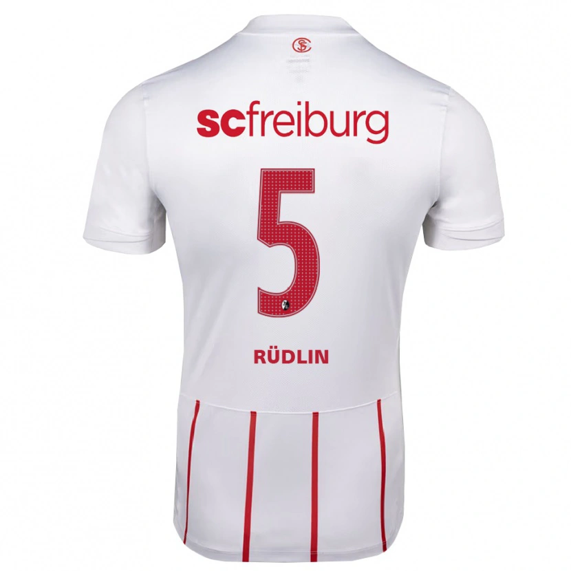 Danxen Homem Camisola Fabian Rüdlin #5 Branco Vermelho Amarelo Alternativa 2026/27 Camisa