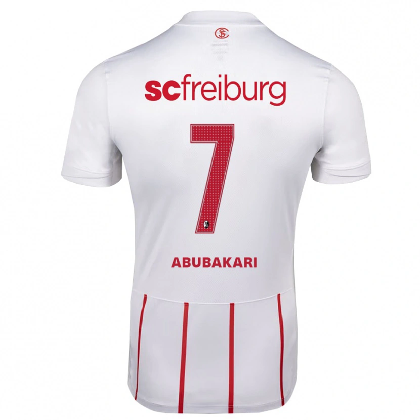 Danxen Homem Camisola Stefanos Abubakari #7 Branco Vermelho Amarelo Alternativa 2026/27 Camisa