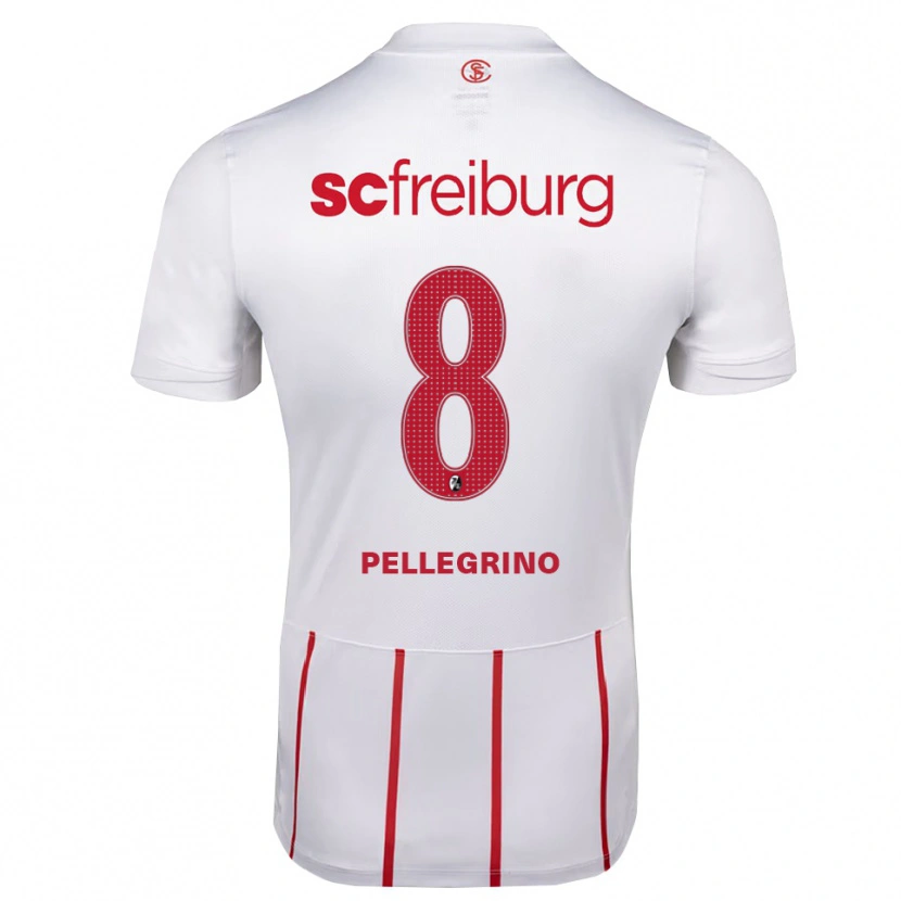 Danxen Homem Camisola Gabriel Pellegrino #8 Branco Vermelho Amarelo Alternativa 2026/27 Camisa