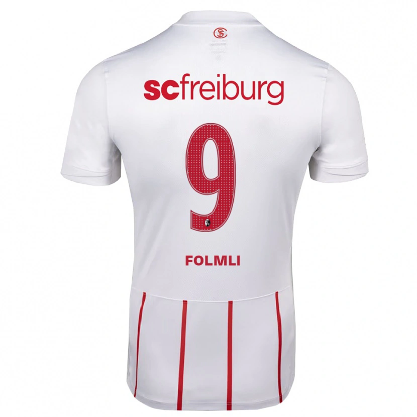 Danxen Homem Camisola Svenja Fölmli #9 Branco Vermelho Amarelo Alternativa 2026/27 Camisa