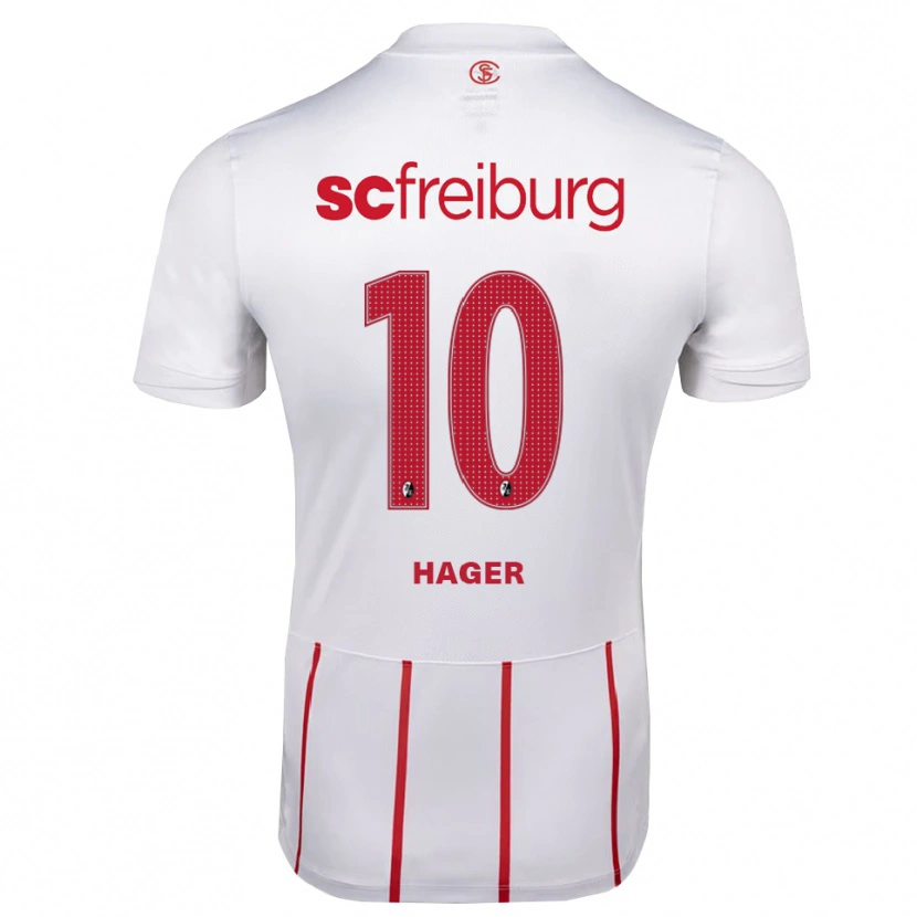Danxen Homem Camisola Marc Hager #10 Branco Vermelho Amarelo Alternativa 2026/27 Camisa