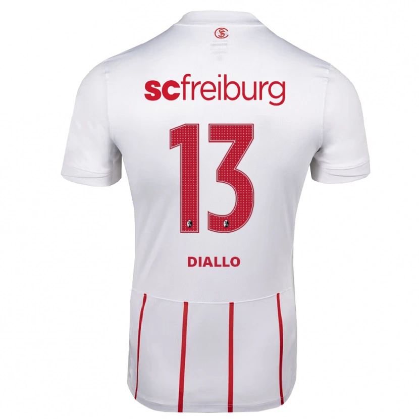 Danxen Homem Camisola Thierno Diallo #13 Branco Vermelho Amarelo Alternativa 2026/27 Camisa