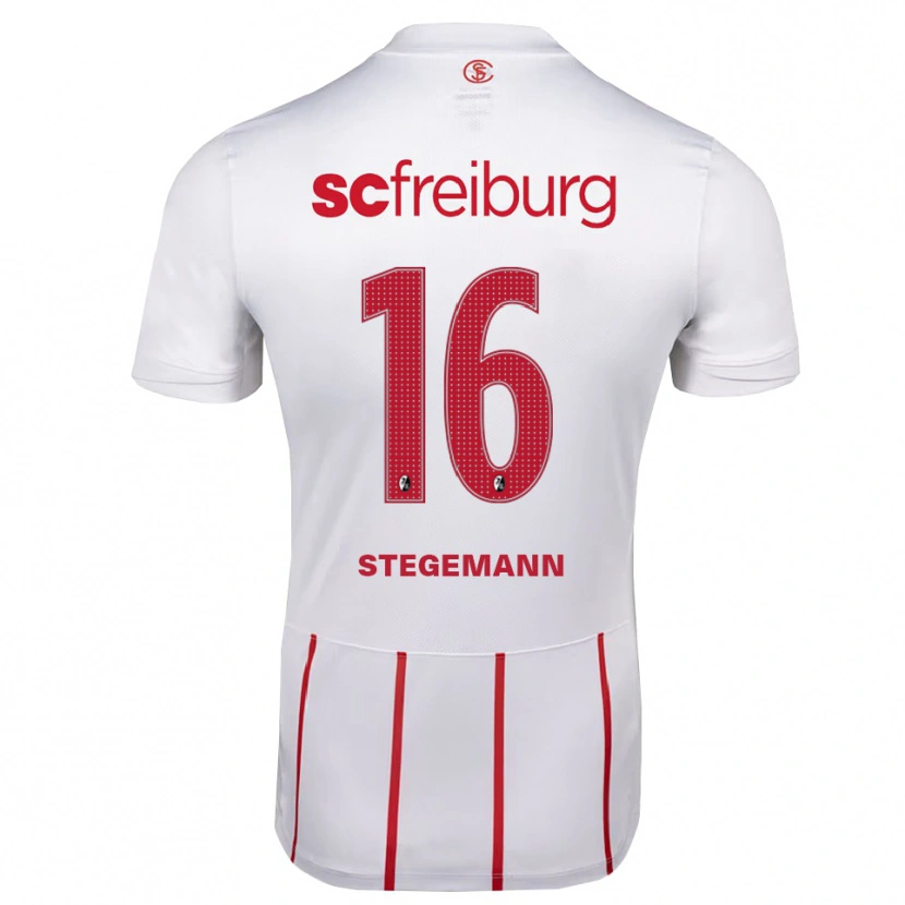 Danxen Homem Camisola Greta Stegemann #16 Branco Vermelho Amarelo Alternativa 2026/27 Camisa