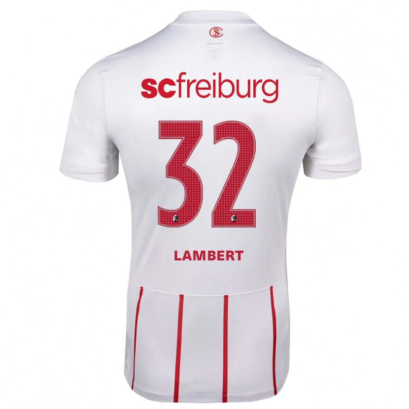 Danxen Homem Camisola Gabrielle Lambert #32 Branco Vermelho Amarelo Alternativa 2026/27 Camisa