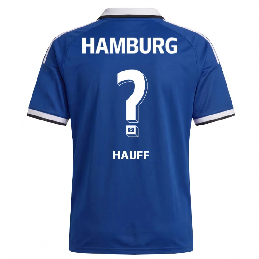 Danxen Homem Camisola Daniel Hauff #0 Branco Azul Alternativa 2026/27 Camisa