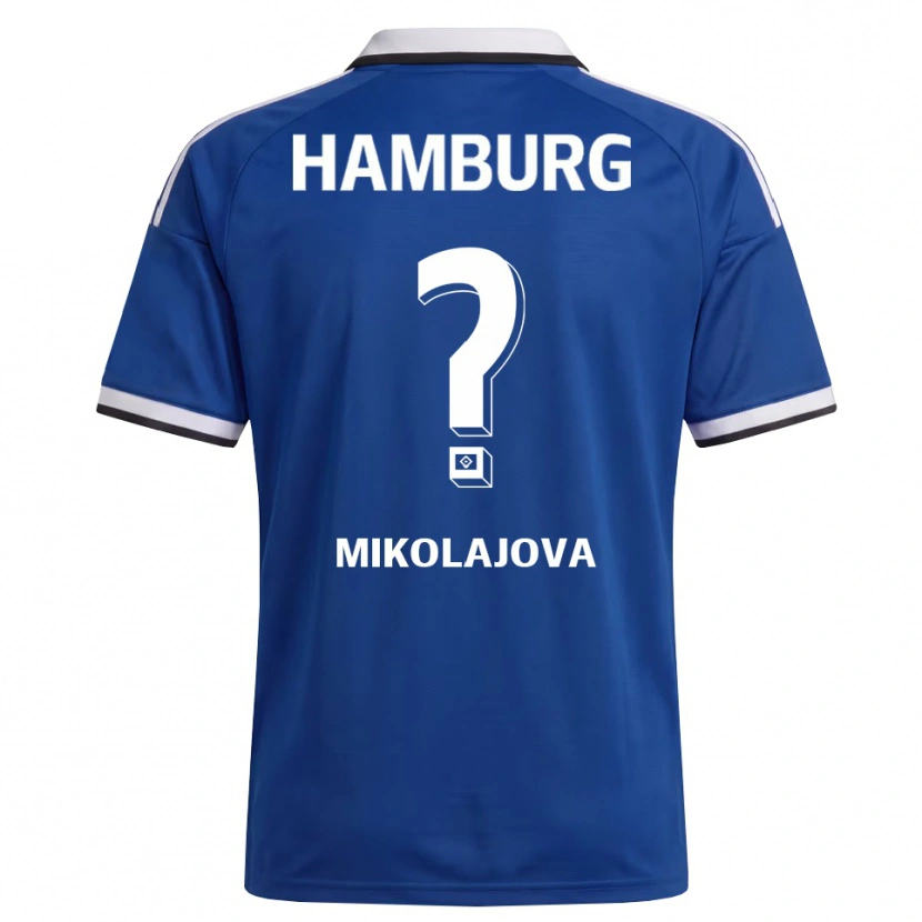 Danxen Homem Camisola Maria Mikolajova #0 Branco Azul Alternativa 2026/27 Camisa