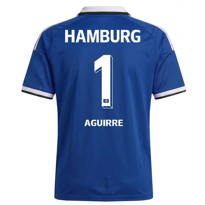 Danxen Homem Camisola José Aguirre #1 Branco Azul Alternativa 2026/27 Camisa