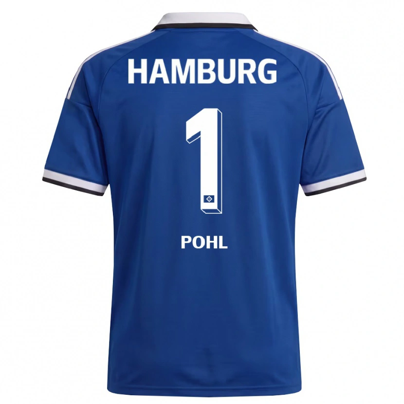 Danxen Homem Camisola Christina Pohl #1 Branco Azul Alternativa 2026/27 Camisa