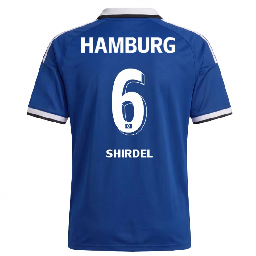 Danxen Homem Camisola Gabriel Shirdel #6 Branco Azul Alternativa 2026/27 Camisa