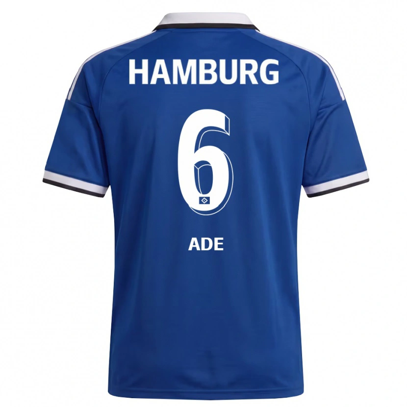 Danxen Homem Camisola Jeremy Ade #6 Branco Azul Alternativa 2026/27 Camisa
