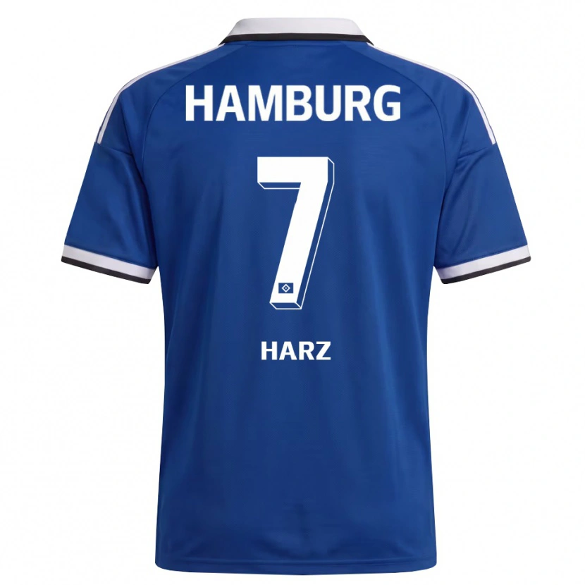 Danxen Homem Camisola Theo Harz #7 Branco Azul Alternativa 2026/27 Camisa