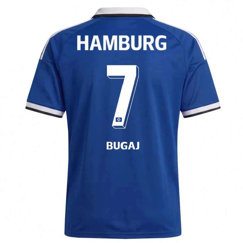 Danxen Homem Camisola Jan-Luca Bugaj #7 Branco Azul Alternativa 2026/27 Camisa