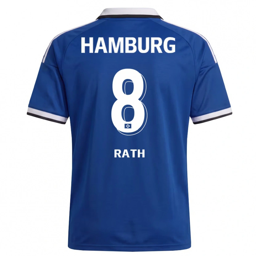 Danxen Homem Camisola Davis Rath #8 Branco Azul Alternativa 2026/27 Camisa