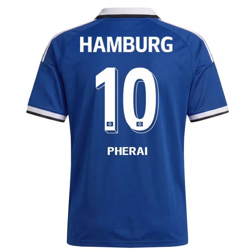 Danxen Homem Camisola Immanuel Pherai #10 Branco Azul Alternativa 2026/27 Camisa