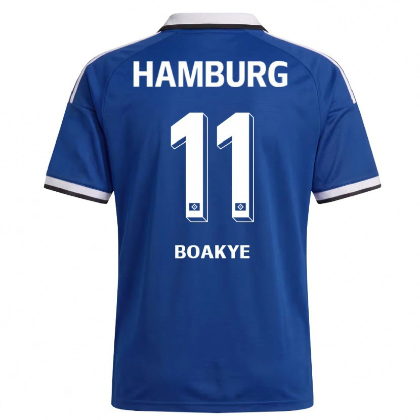Danxen Homem Camisola Maurice Boakye #11 Branco Azul Alternativa 2026/27 Camisa