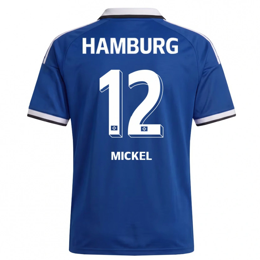 Danxen Homem Camisola Tom Mickel #12 Branco Azul Alternativa 2026/27 Camisa