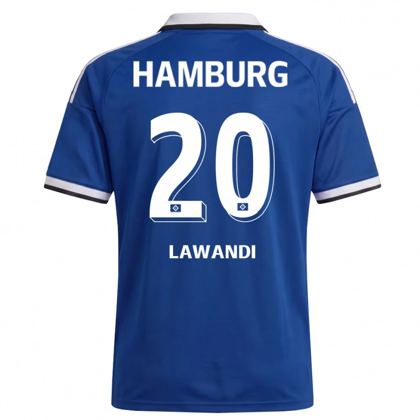 Danxen Homem Camisola Alexander Lawandi #20 Branco Azul Alternativa 2026/27 Camisa