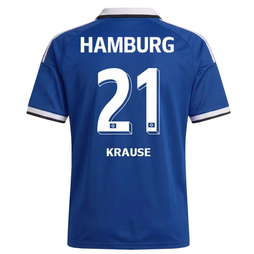 Danxen Homem Camisola Fiete Krause #21 Branco Azul Alternativa 2026/27 Camisa