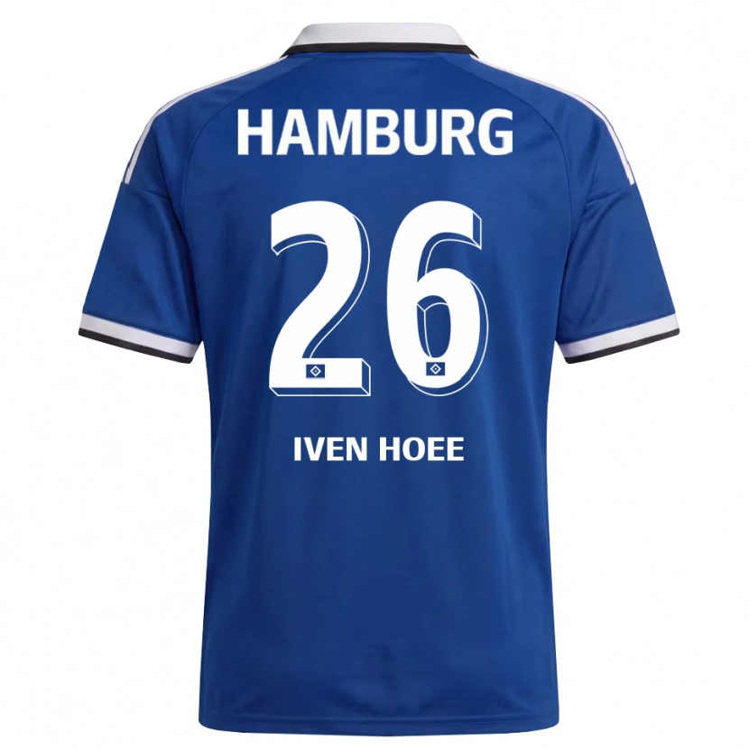Danxen Homem Camisola Lennart Iven Hoee #26 Branco Azul Alternativa 2026/27 Camisa