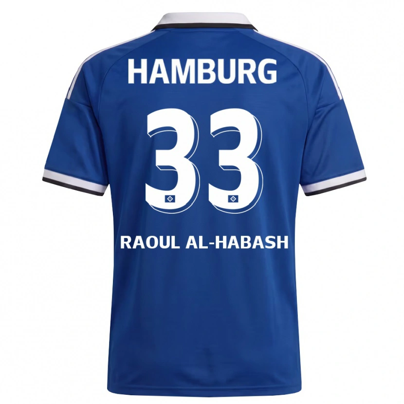 Danxen Homem Camisola Luca Raoul Al-Habash #33 Branco Azul Alternativa 2026/27 Camisa