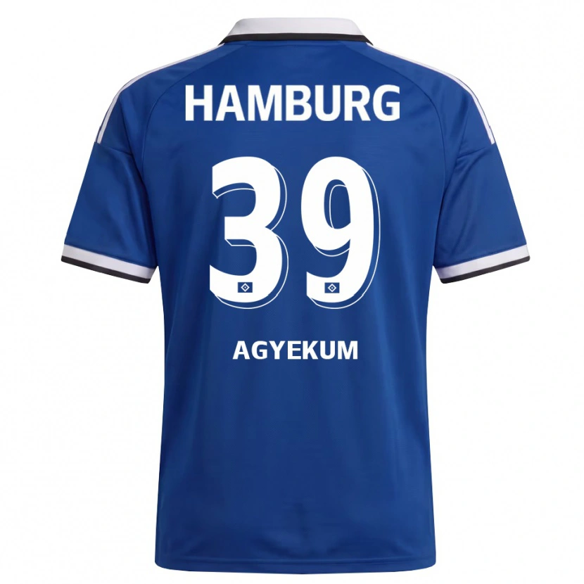 Danxen Homem Camisola Joel Agyekum #39 Branco Azul Alternativa 2026/27 Camisa