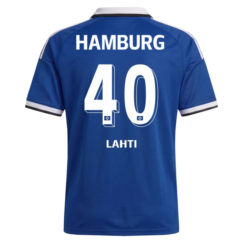 Danxen Homem Camisola Elias Lahti #40 Branco Azul Alternativa 2026/27 Camisa