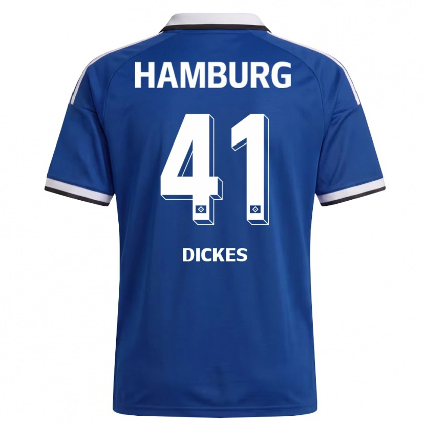 Danxen Homem Camisola Fernando Dickes #41 Branco Azul Alternativa 2026/27 Camisa