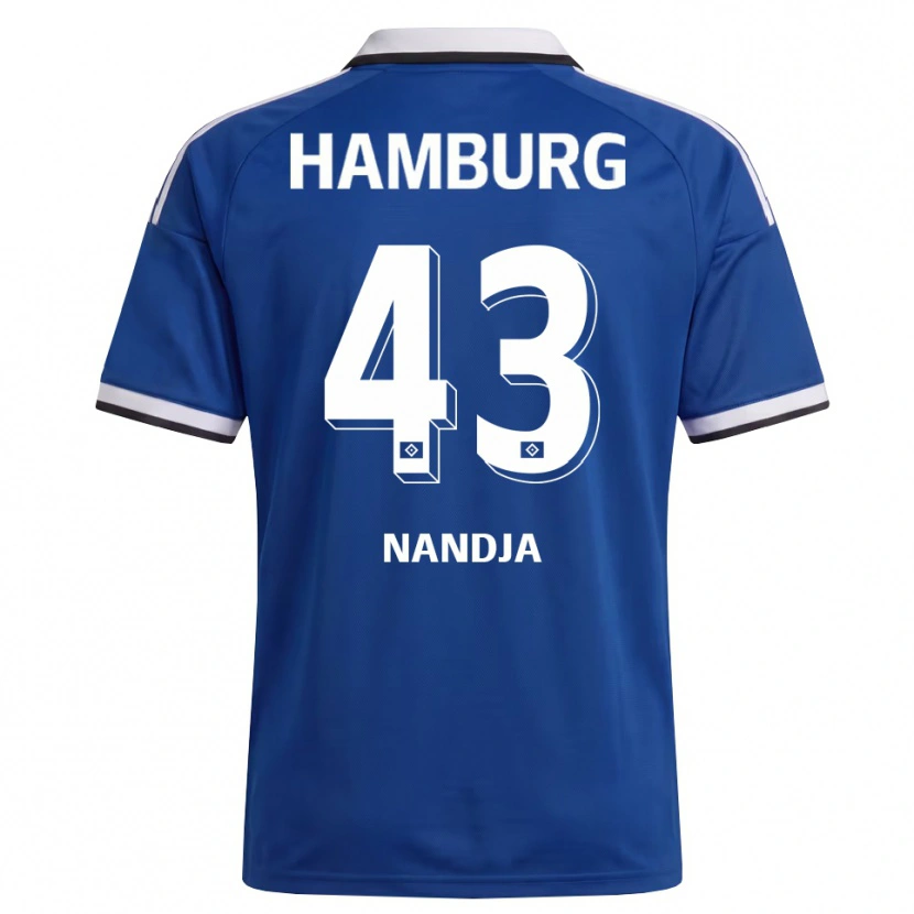 Danxen Homem Camisola Shafiq Nandja #43 Branco Azul Alternativa 2026/27 Camisa