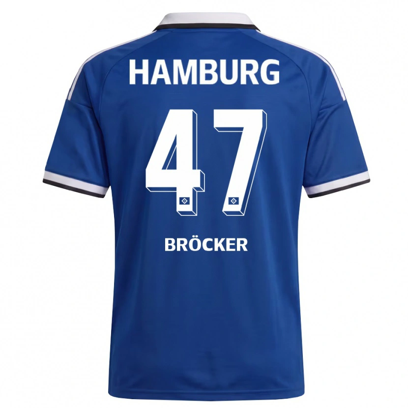 Danxen Homem Camisola Mads Bröcker #47 Branco Azul Alternativa 2026/27 Camisa