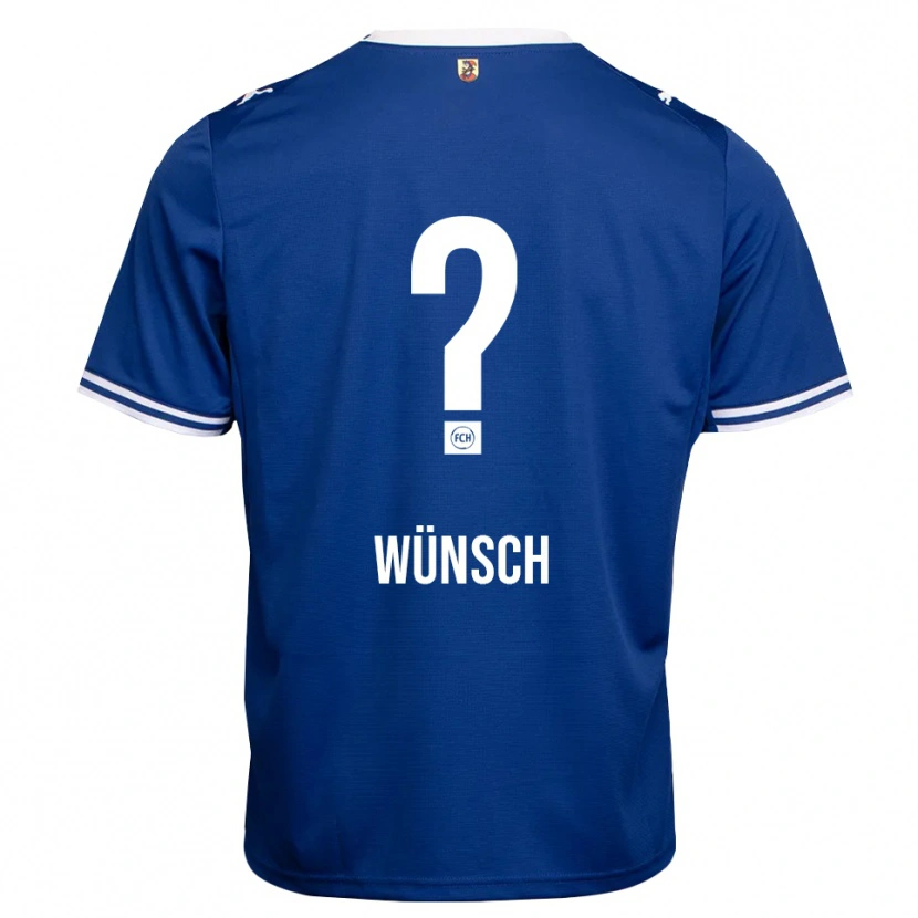 Danxen Homem Camisola Luca Wünsch #0 Azul Real Branco Alternativa 2026/27 Camisa