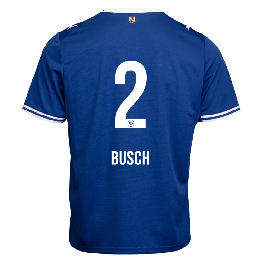 Danxen Homem Camisola Marnon Busch #2 Azul Real Branco Alternativa 2026/27 Camisa