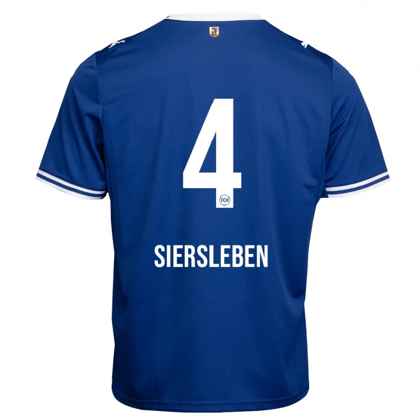 Danxen Homem Camisola Tim Siersleben #4 Azul Real Branco Alternativa 2026/27 Camisa