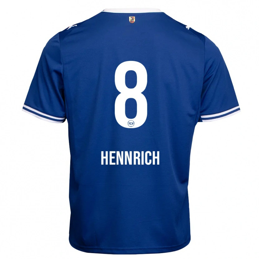 Danxen Homem Camisola Paul Hennrich #8 Azul Real Branco Alternativa 2026/27 Camisa