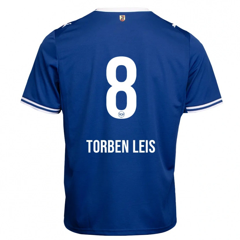Danxen Homem Camisola Torben Leis #8 Azul Real Branco Alternativa 2026/27 Camisa