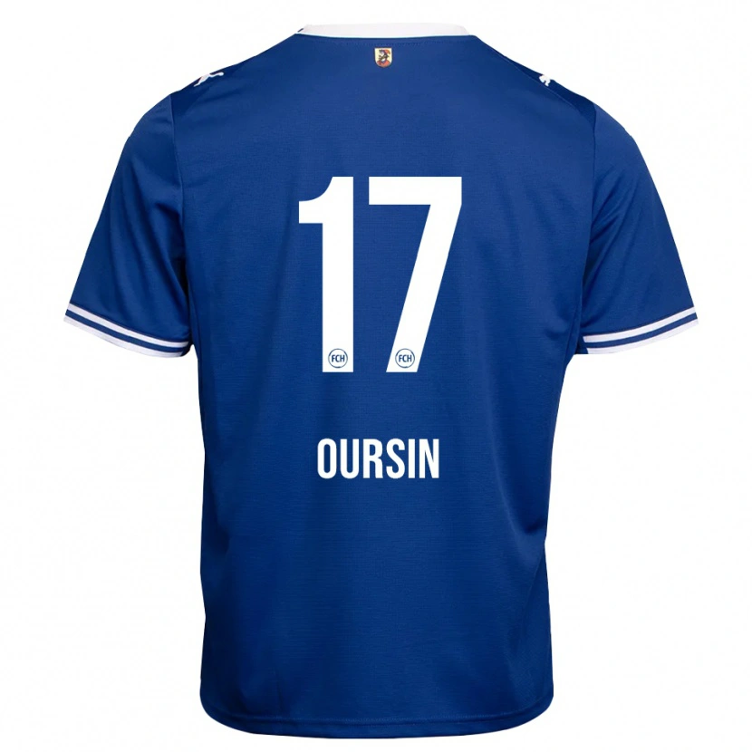 Danxen Homem Camisola Fredrik Oursin #17 Azul Real Branco Alternativa 2026/27 Camisa