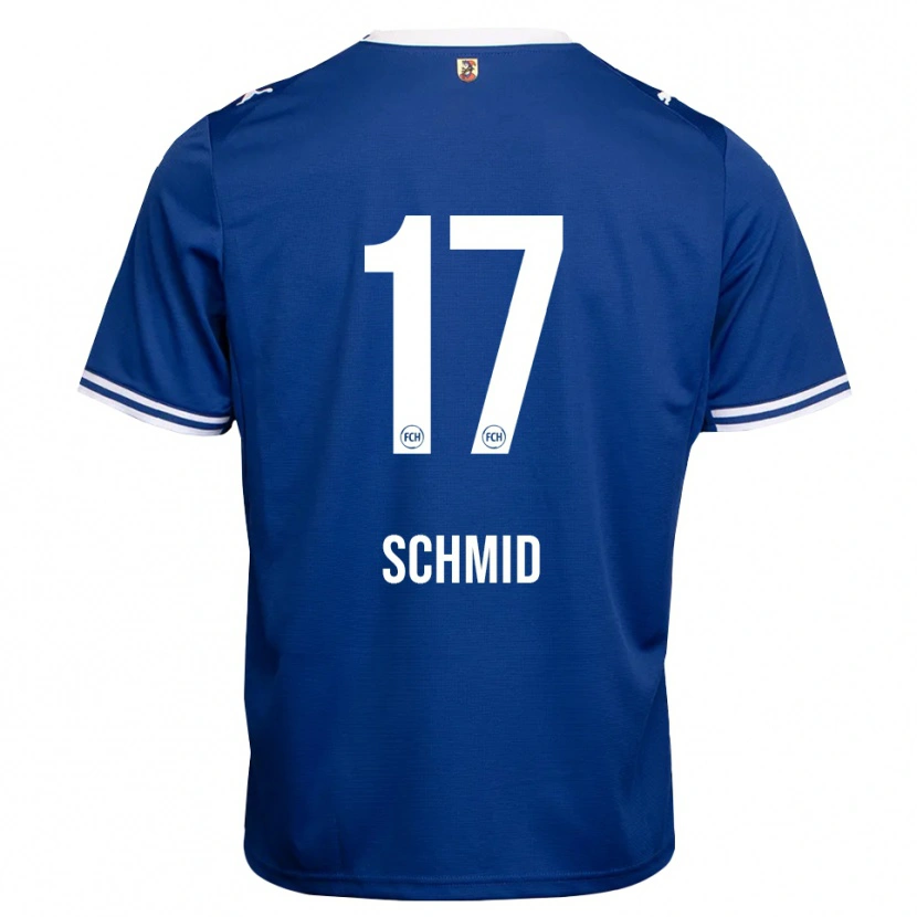 Danxen Homem Camisola Florent Schmid #17 Azul Real Branco Alternativa 2026/27 Camisa
