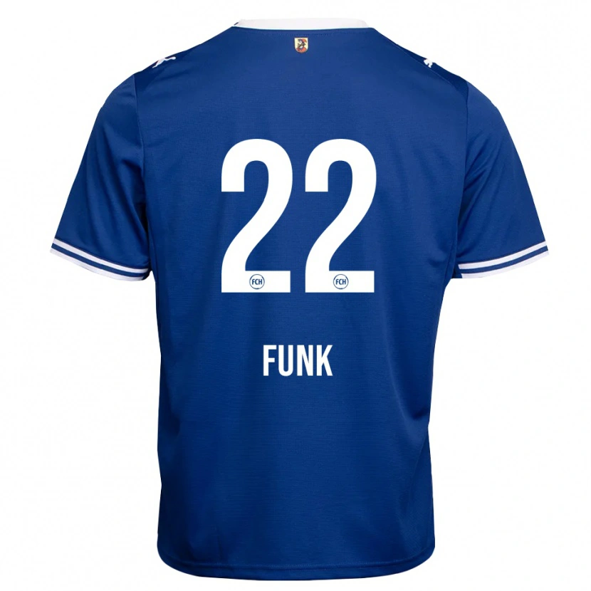 Danxen Homem Camisola Sebastian Funk #22 Azul Real Branco Alternativa 2026/27 Camisa
