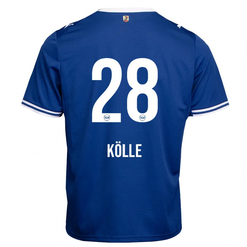 Danxen Homem Camisola Adam Kölle #28 Azul Real Branco Alternativa 2026/27 Camisa