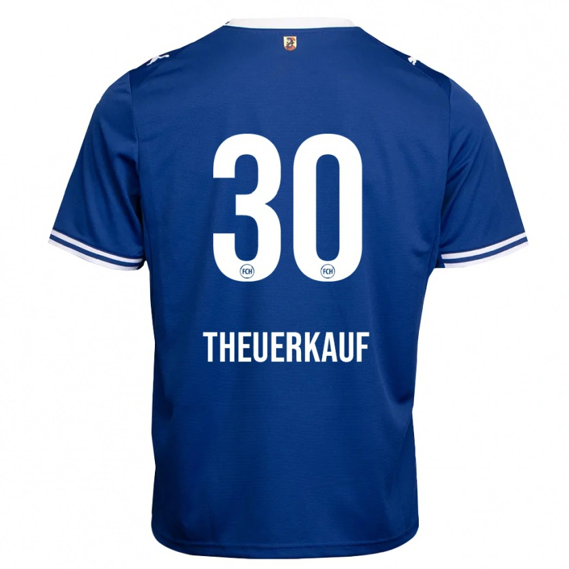 Danxen Homem Camisola Norman Theuerkauf #30 Azul Real Branco Alternativa 2026/27 Camisa