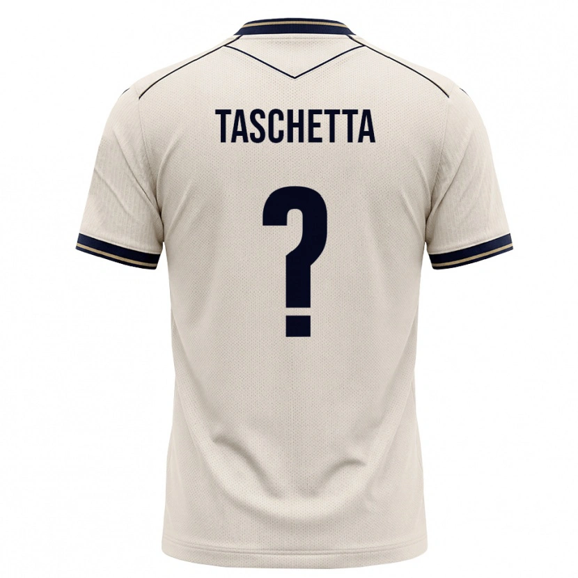 Danxen Homem Camisola Vincenzo Taschetta #0 Branco Azul Tinta Alternativa 2026/27 Camisa