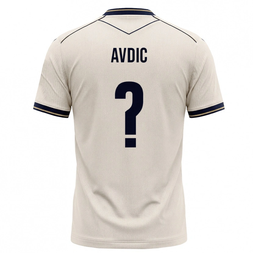 Danxen Homem Camisola Edin Avdic #0 Branco Azul Tinta Alternativa 2026/27 Camisa