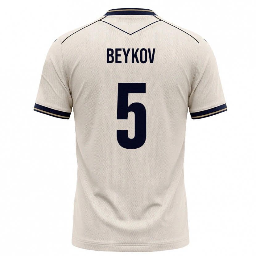 Danxen Homem Camisola Viktor Beykov #5 Branco Azul Tinta Alternativa 2026/27 Camisa