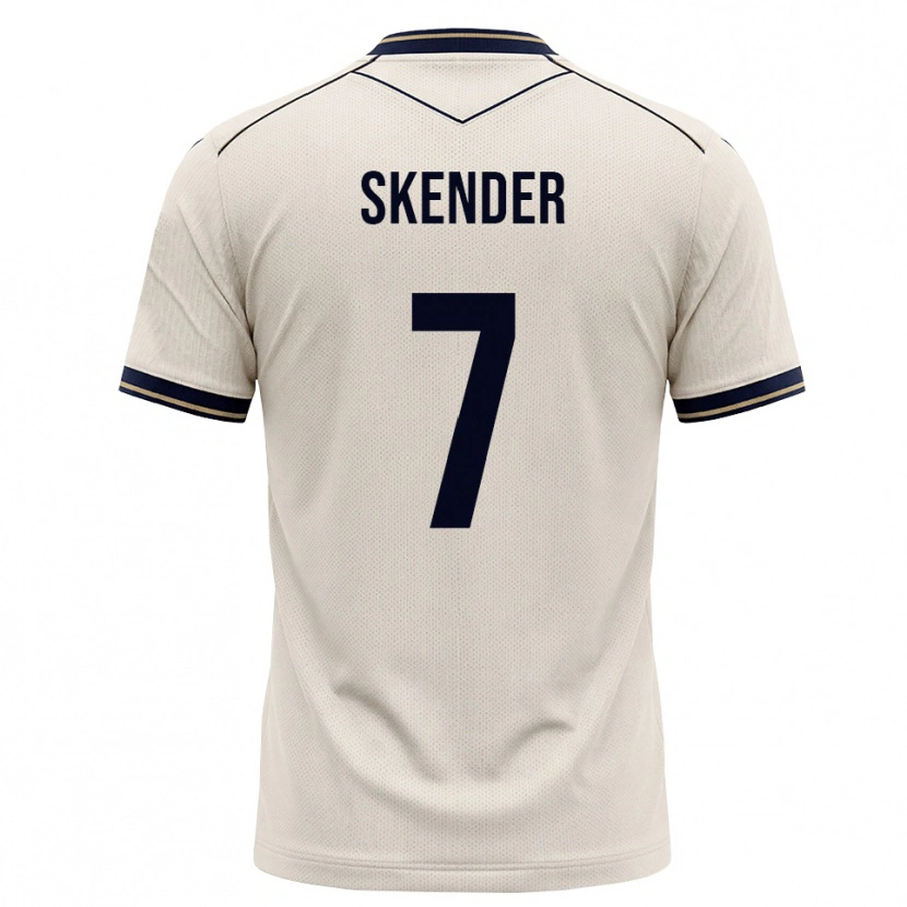Danxen Homem Camisola Alexandros Skender #7 Branco Azul Tinta Alternativa 2026/27 Camisa