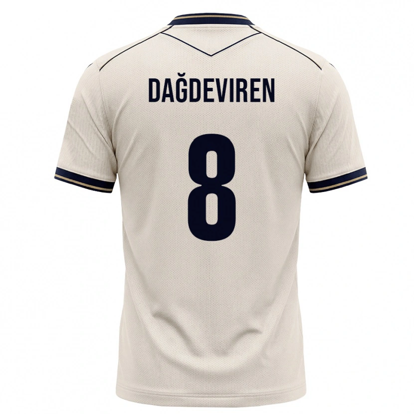 Danxen Homem Camisola Diren Dağdeviren #8 Branco Azul Tinta Alternativa 2026/27 Camisa