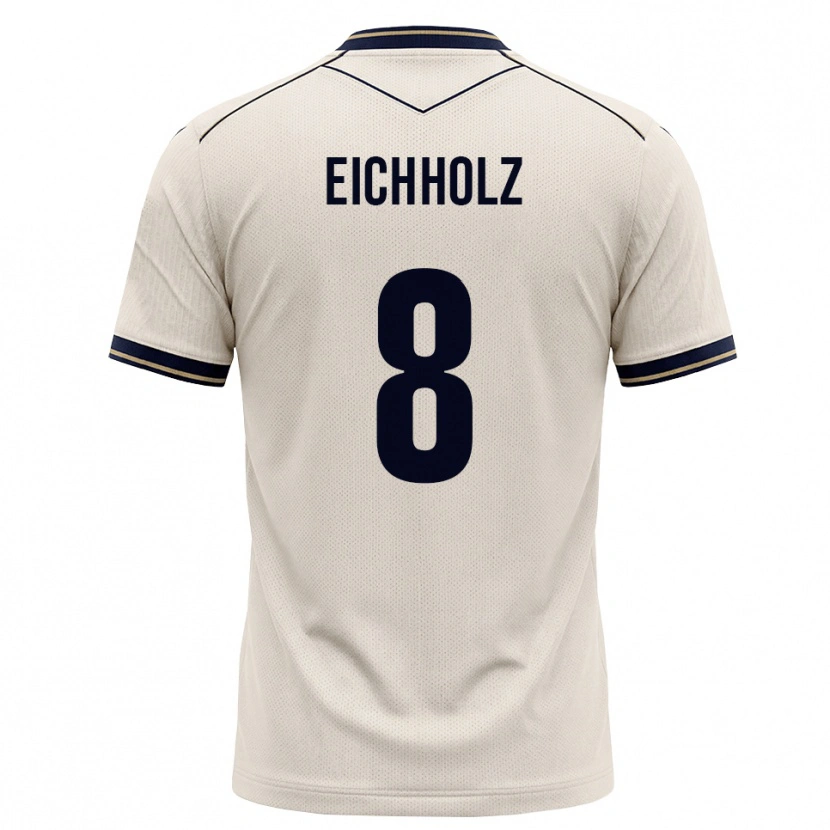 Danxen Homem Camisola Damian Eichholz #8 Branco Azul Tinta Alternativa 2026/27 Camisa
