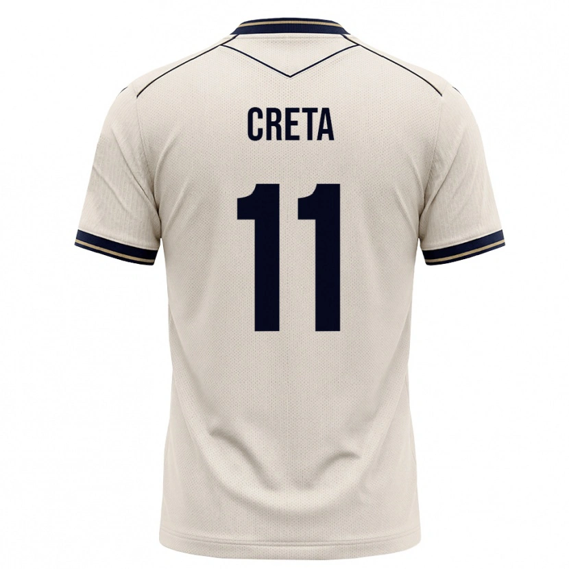 Danxen Homem Camisola David Creța #11 Branco Azul Tinta Alternativa 2026/27 Camisa